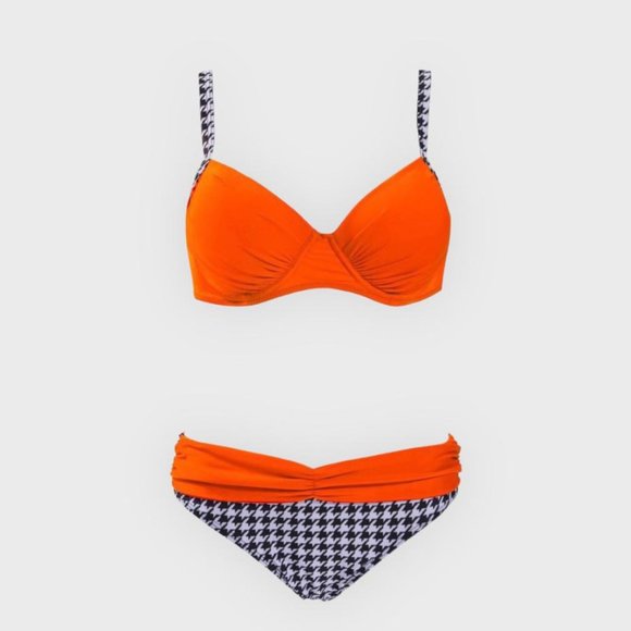 ❤️Women's Two Piece Swimsuit Bikini Set Underwire Padded Push Up - Picture 7 of 7